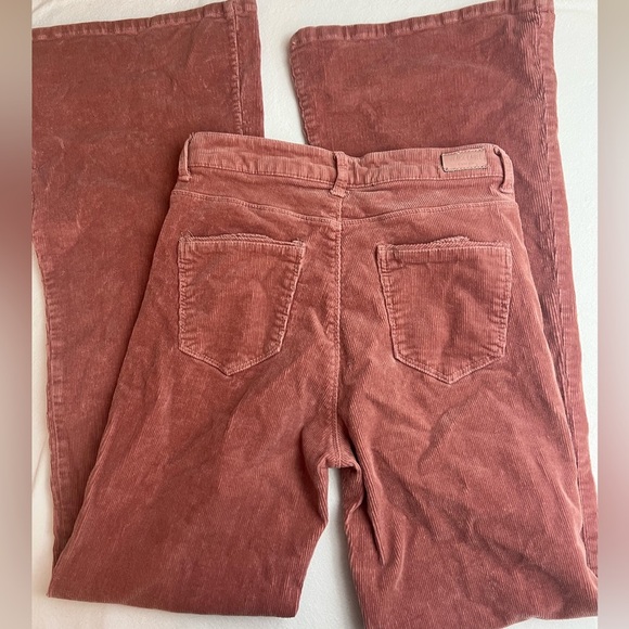 Black Label by C’est Toi Pink Corduroy Flare Jeans - Picture 5 of 5